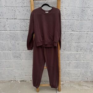 z supply | brown sweat set